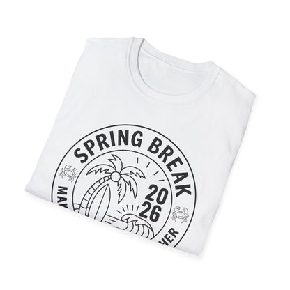 Funny Spring Break Squad Crew Vintage 2026 Beach Palm Family Trip T-Shirt