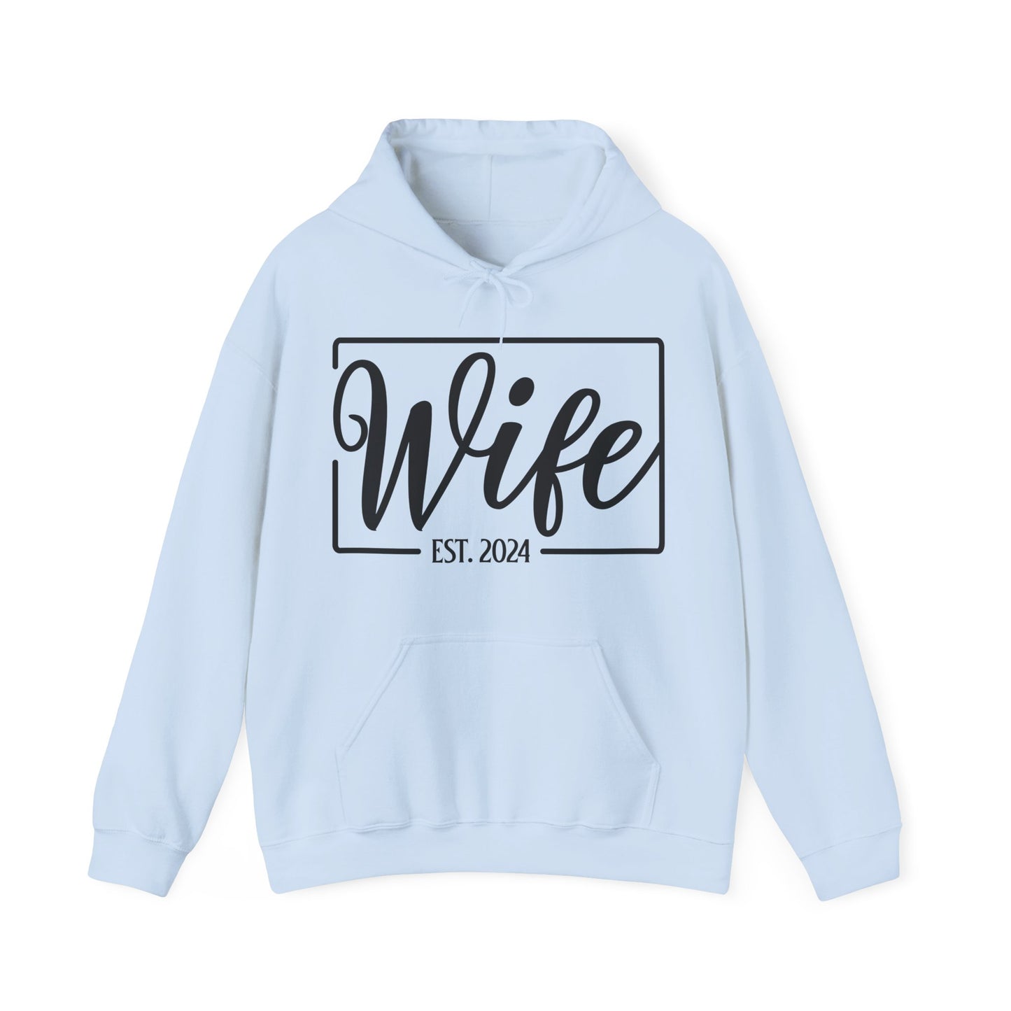 Wife Est 2024 Just Married Honeymoon Wedding Couples  Hoodie For Women Hoodie