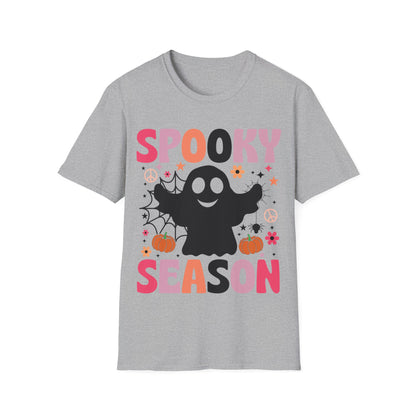 Groovy Spooky Season Cute Ghost Pumpkin Halloween T-Shirt For Men Women Kids