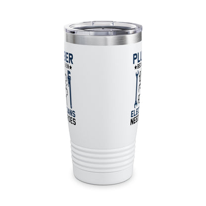 Plumber Because Even Electricians Need Heroes Funny Plumbers Tumbler For Men Women Tumbler
