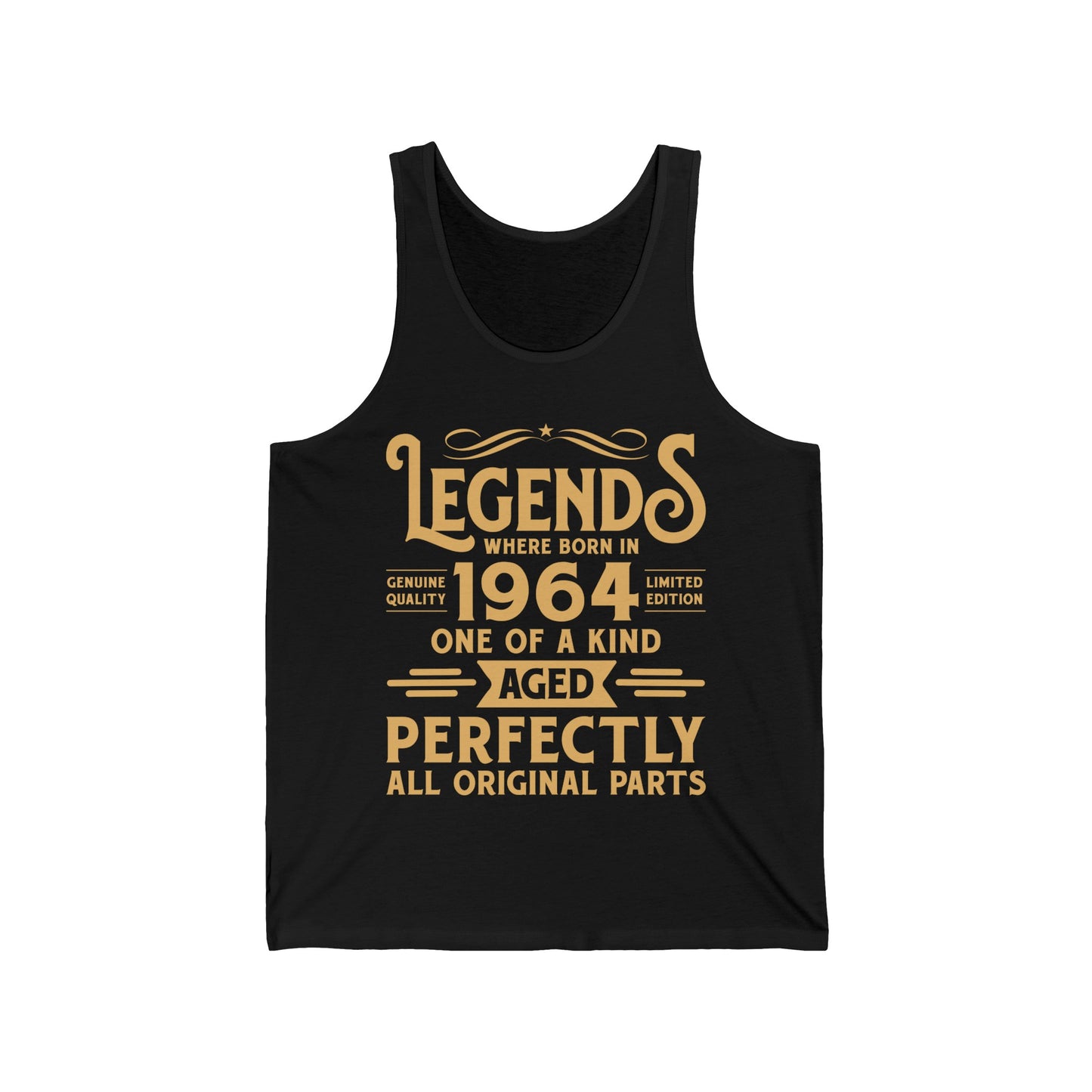 60th Birthday Tee 60 Years Old Vintage Legends Funny Born in 1964 Tank Top for Men Women