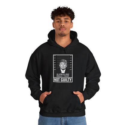 Donald Trump Police Mugshot Not Guilty President Legend 45 47 Hoodie For Men Women Hoodie