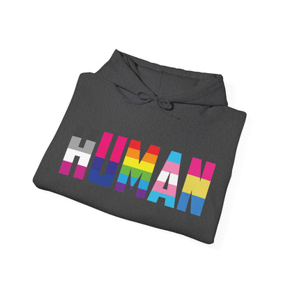 Funny Human LGBT Gay Pride Rainbow Flag ChristianBlack Man Hoodie for Men Women