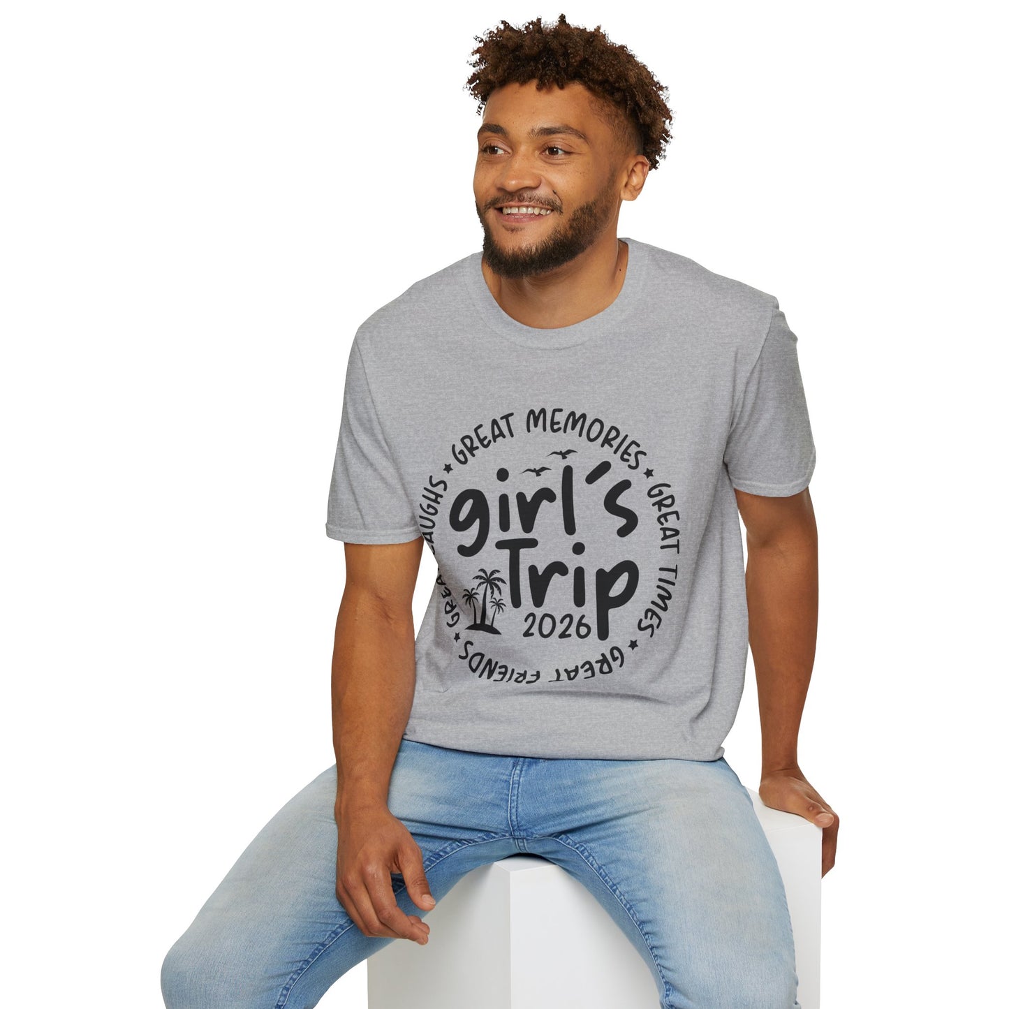 Girl's Trip 2026 Memories Friends Trip Matching Vacation T-Shirt For Men Women T-Shirt