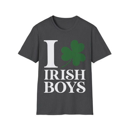 Funny I Love Irish Boys Shamrock St Patricks Day T-Shirt For Men Women T-Shirt