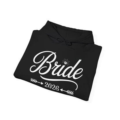 Bride Est 2026 Married Wedding Bridal Party Bachelorette Hoodie For Women