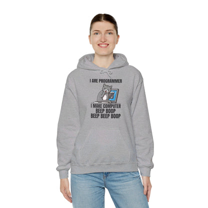 Funny I Are Programmer I Make Computer Beep Boop Cute Cat Hoodie For Men Women Hoodie