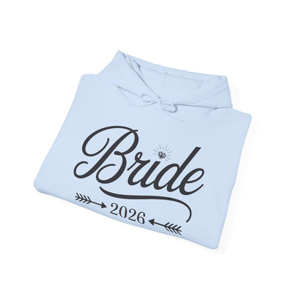 Bride Est 2026 Married Wedding Bridal Party Bachelorette Hoodie For Women