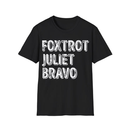 Retro Vintage Foxtrot Juliet Bravo T-Shirt For Men Women
