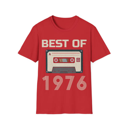 Best Of 1976 Cassette Tape 50th Birthday Gifts Vintage T-Shirt For Men Women