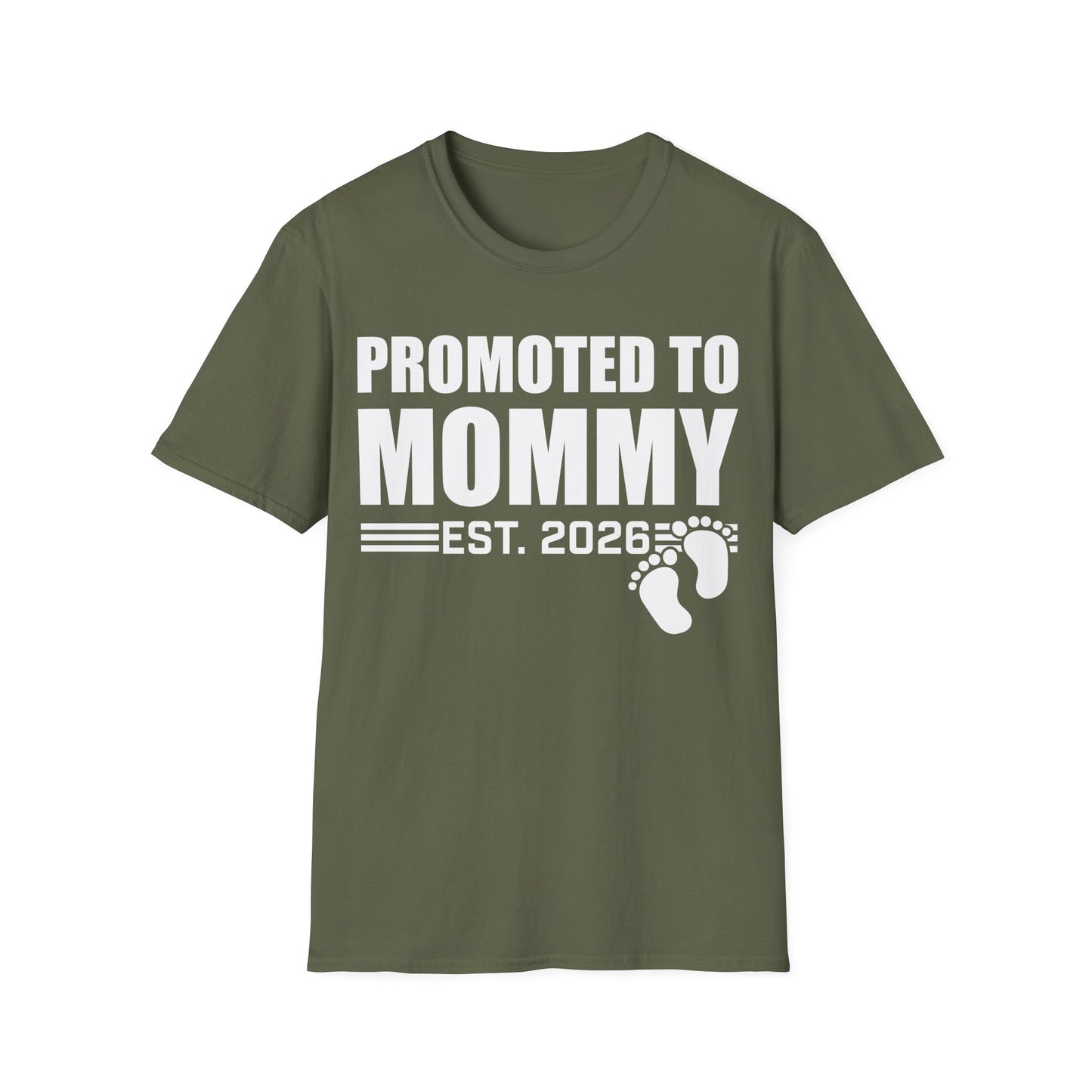 Promoted To Mommy 2026 Pregnancy Announcement Mothers Day Mom To Be T-shirt