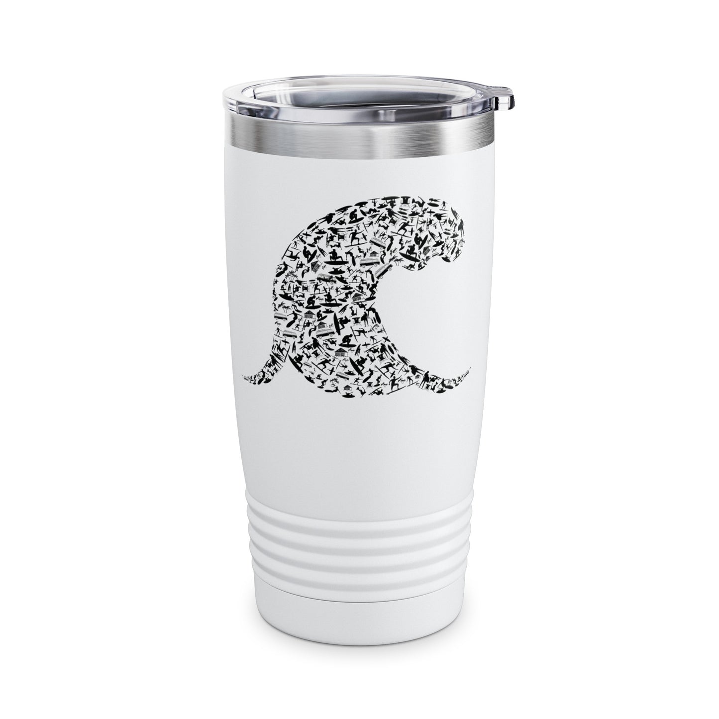 Silhouette Wave Cup For Surfer Surf Girls Surfing Tumbler