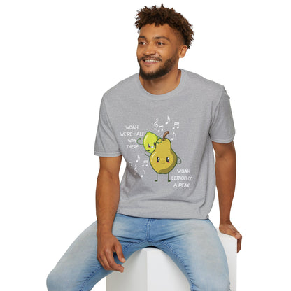 Funny Woah Lemon On A Pear Meme Unisex Softstyle T-Shirt for Teacher Foodie Travelers