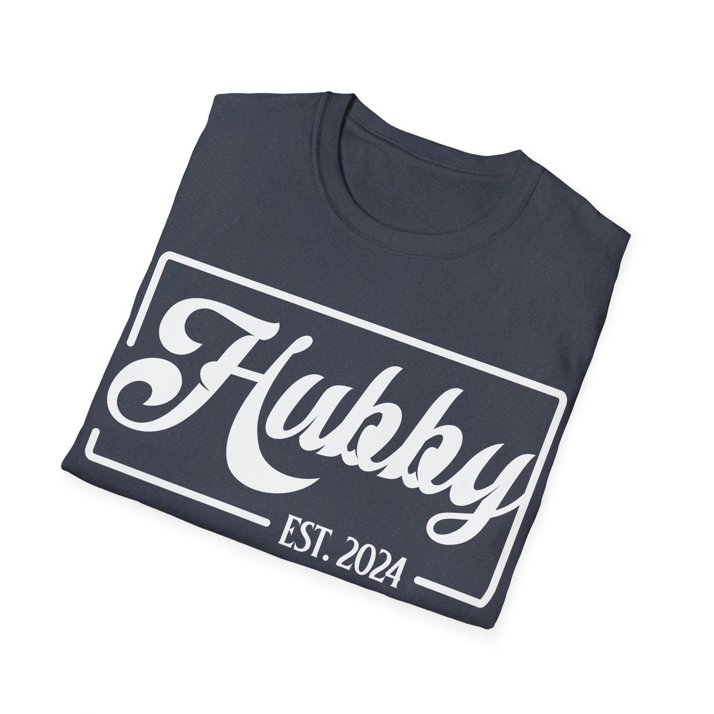 Hubby Est 2024 Just Married Honeymoon Wedding Couples T-Shirt For Men T-Shirt