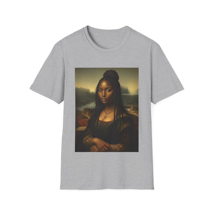 Black Mona Lisa African American Black History Month Funny T-Shirt