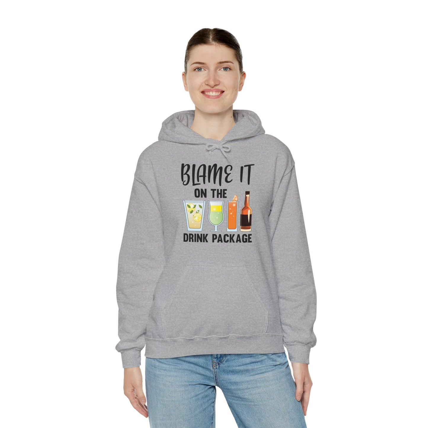 Blame It On The Drink Package Funny Cruise Hoodie For Men Women Hoodie