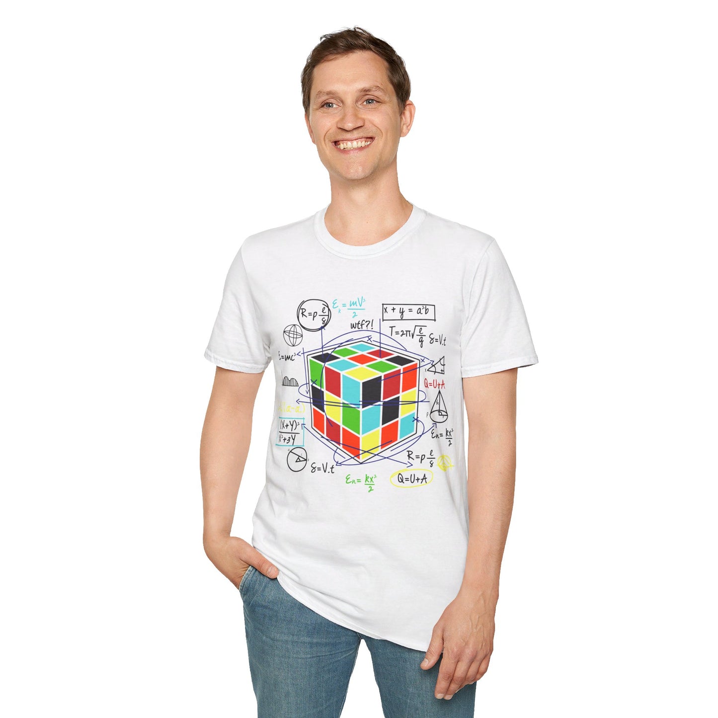 Melting Cube Speed Cubing Math Vintage Puzzle Youth Gifts T-Shirt