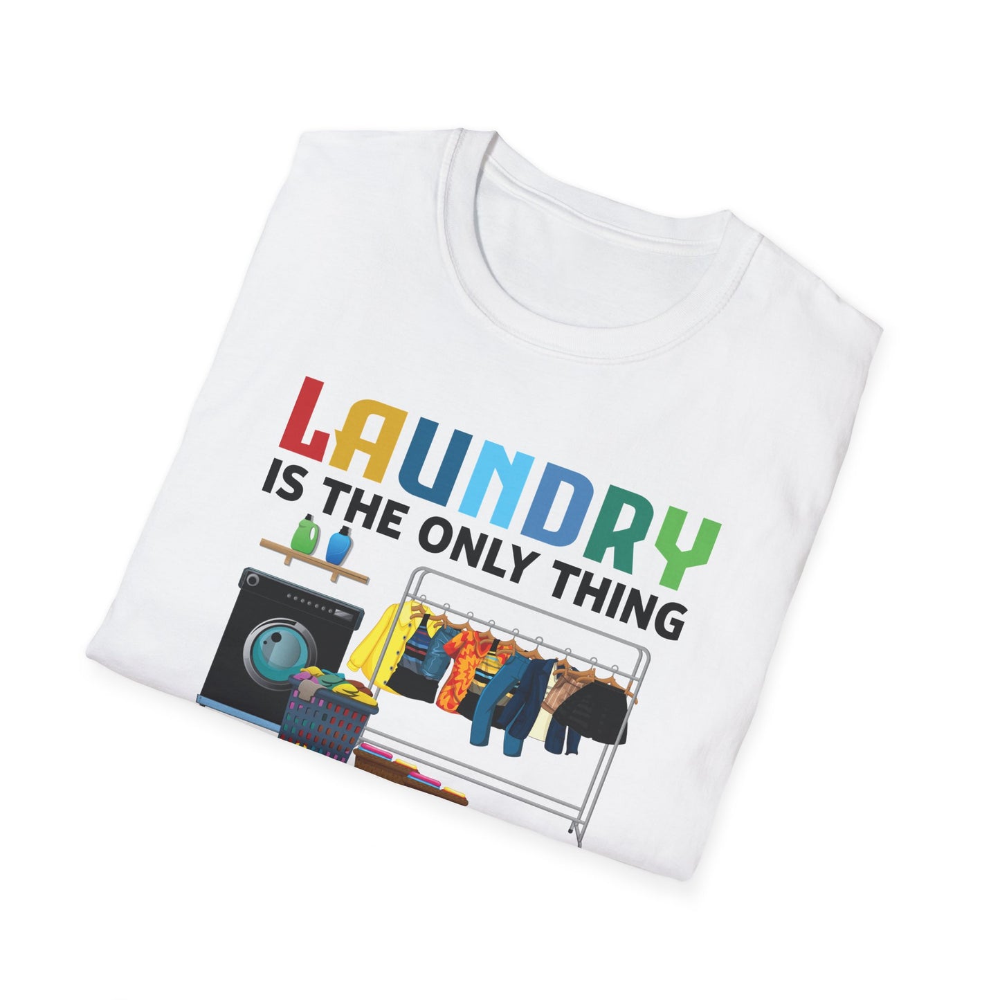 Funny Laundry The Only Thing Separated By Color Black Pride Anti-Racism T-Shirt