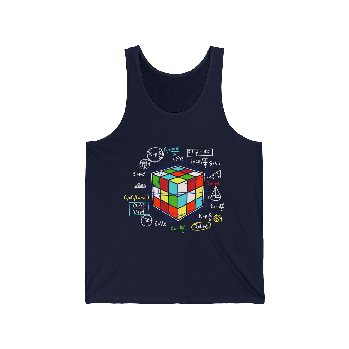 Melting Cube Speed Cubing Matemáticas Tank Tops For Men Women