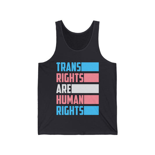 Trans Rights Are Human Rights Transgender Flag Tank Tops For Women Men