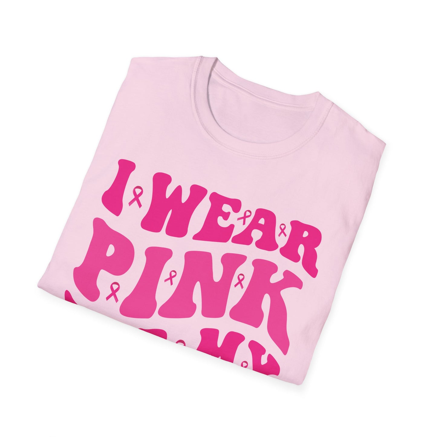 I Wear Pink For My Mama Ribbon Breast Cancer Support Squads T-Shirt For Men Women