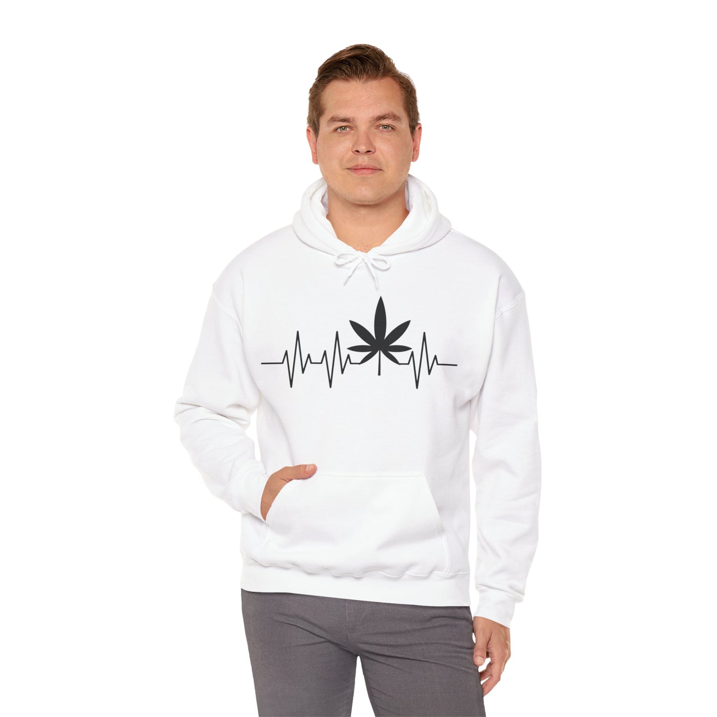 Funny Weed Cannabis Marijuana Leaf Heartbeat Stoner Tie Dye Hoodie For Men Women Hoodie