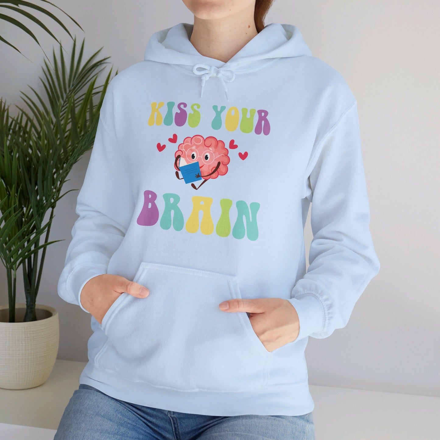 Funny Back To School Kiss Your Brain Cute Teacher Appreciation Hoodie For Men Women Hoodie