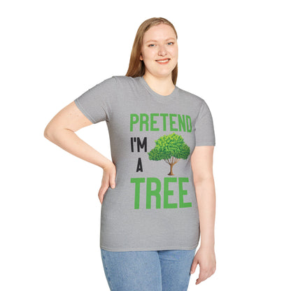 Funny Pretend I’m a Tree Tree Lazy Costume T-Shirt For Men Women