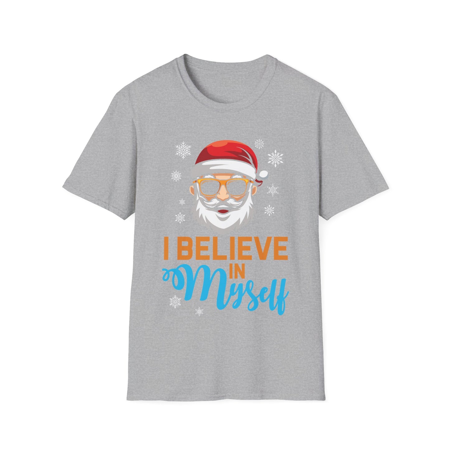 I Believe In Myself Santa Claus Funny Christmas Santa Xmas T-Shirt