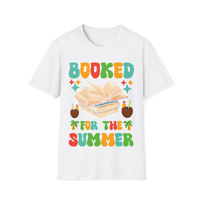 Funny Booked for the Summer Bookish Book Lover T-Shirt For Men Women Kids T-Shirt