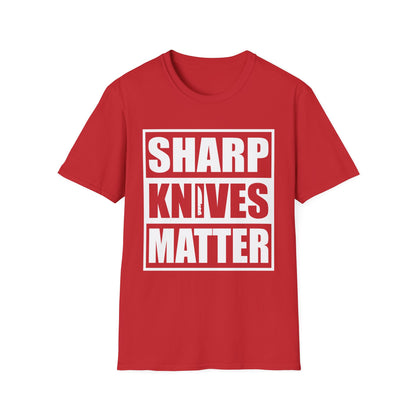 Funny Sharp Knives Matter, Cook Funny Culinary Chef T-Shirt Men Women