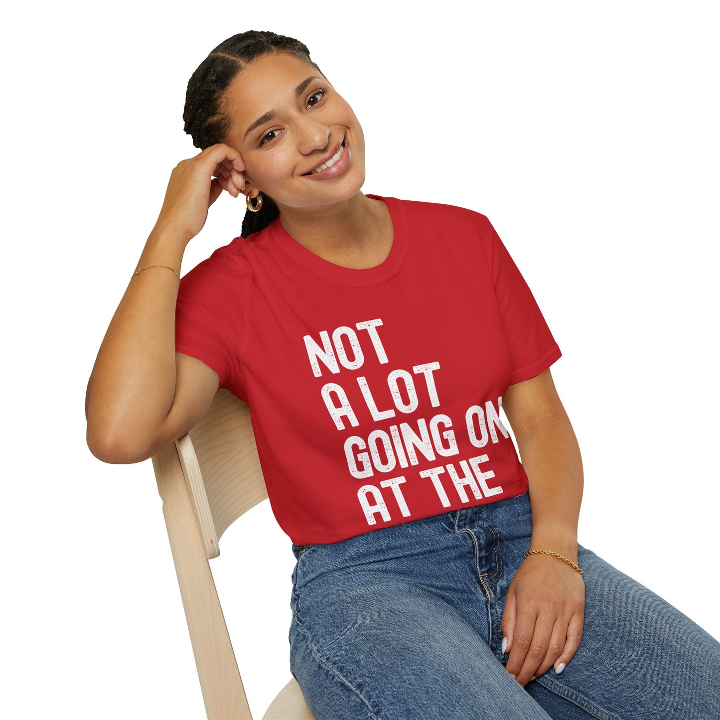 Funny Not a Lot Going on at the Moment Distressed T-Shirt For Men Women