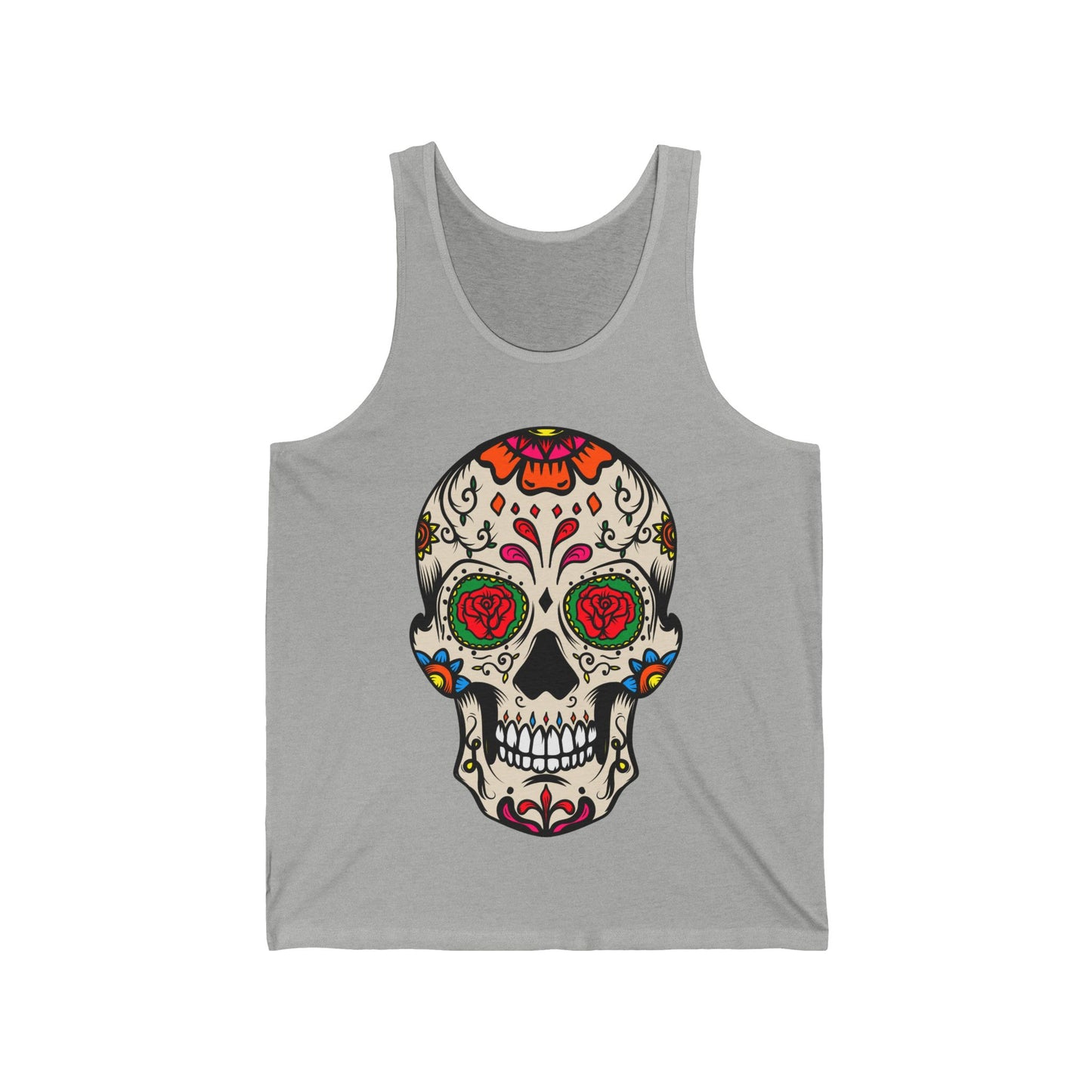 Sugar Skull Dia De Los Muertos Costume Halloween Day Of Dead Tank Top