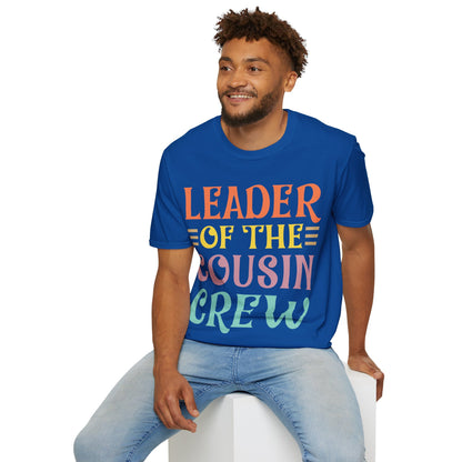 Leader Of The Cousin Crew Toddler Girl Boy Funny Vacation Trip T-Shirt For Men Women T-Shirt