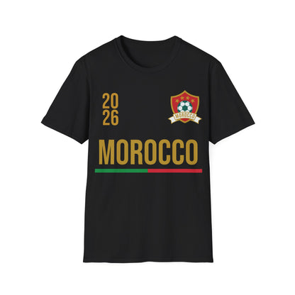 Moroco Soccer Tee Flag Football Shirt Gift USA 2026 T-Shirt