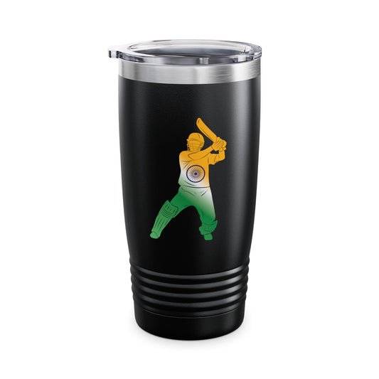 Indian Cricket Team Cricketer Fan Batsmen Flag Of India Tumbler Gift For Men Women Tumbler