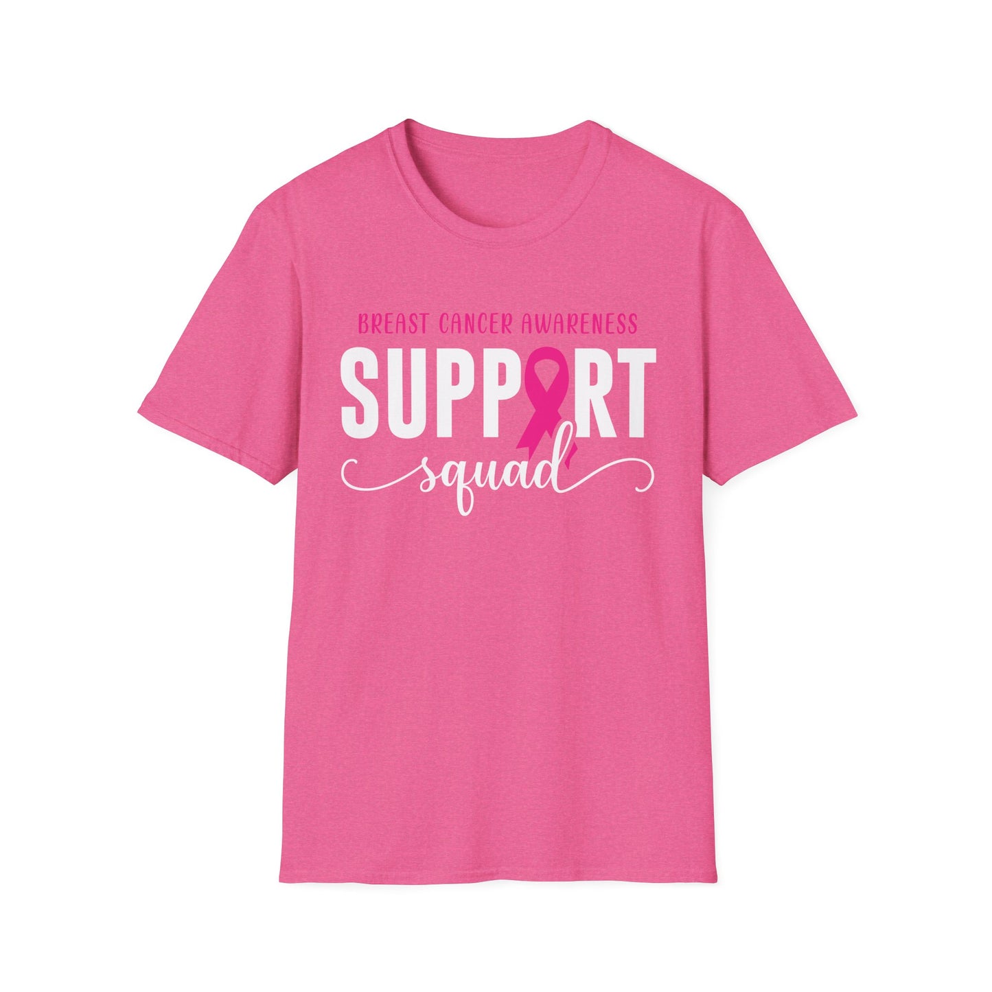 Breast Cancer Shirts Support Squad Tee Breast Cancer Awareness T-Shirt For Men Women