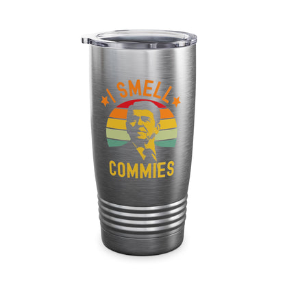 Funny Ronald Reagan I Smell Commies Political Humor Reagan President Tumbler For Men Women