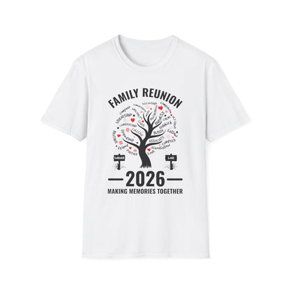 Making Memories Family Matching Group Family Reunion 2026 T-Shirt For Men Women