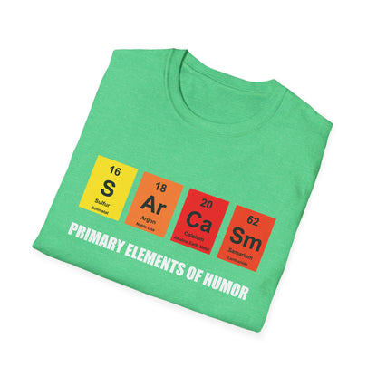 Sarcasm Primary Element of Humor Chemistry Funny Tshirts for Men Women