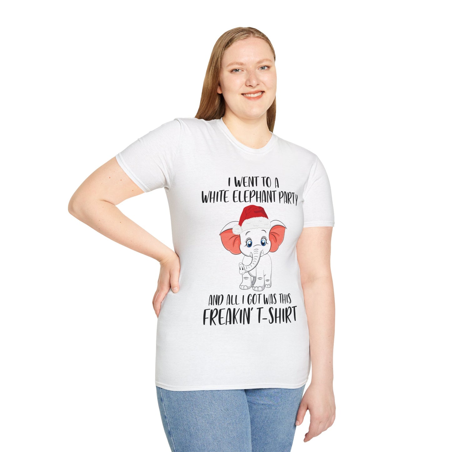 I Went To A Party And All I Got White Elephant Christmas Fun T-Shirt Gift Exchange Contest T-Shirt