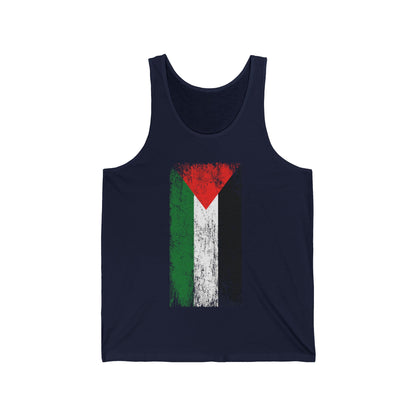 Distressed  Palestine Flag I love Palestine Gaza Vintage Tank Top For Men Tank Top