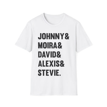 Funny Johnny Moira David Alexis And Stevie Movie TV Series T-Shirt Men Women