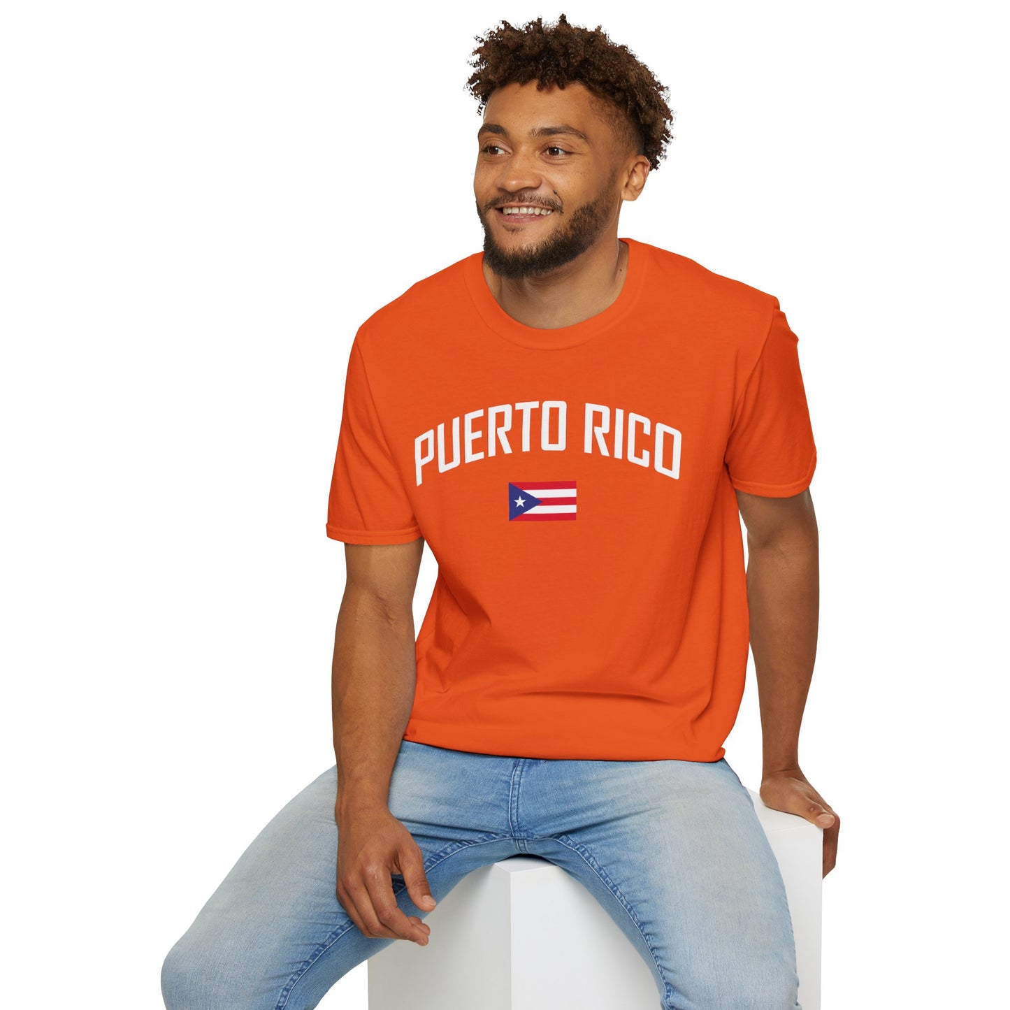 Puerto Rico Flag Retro Text T-Shirt