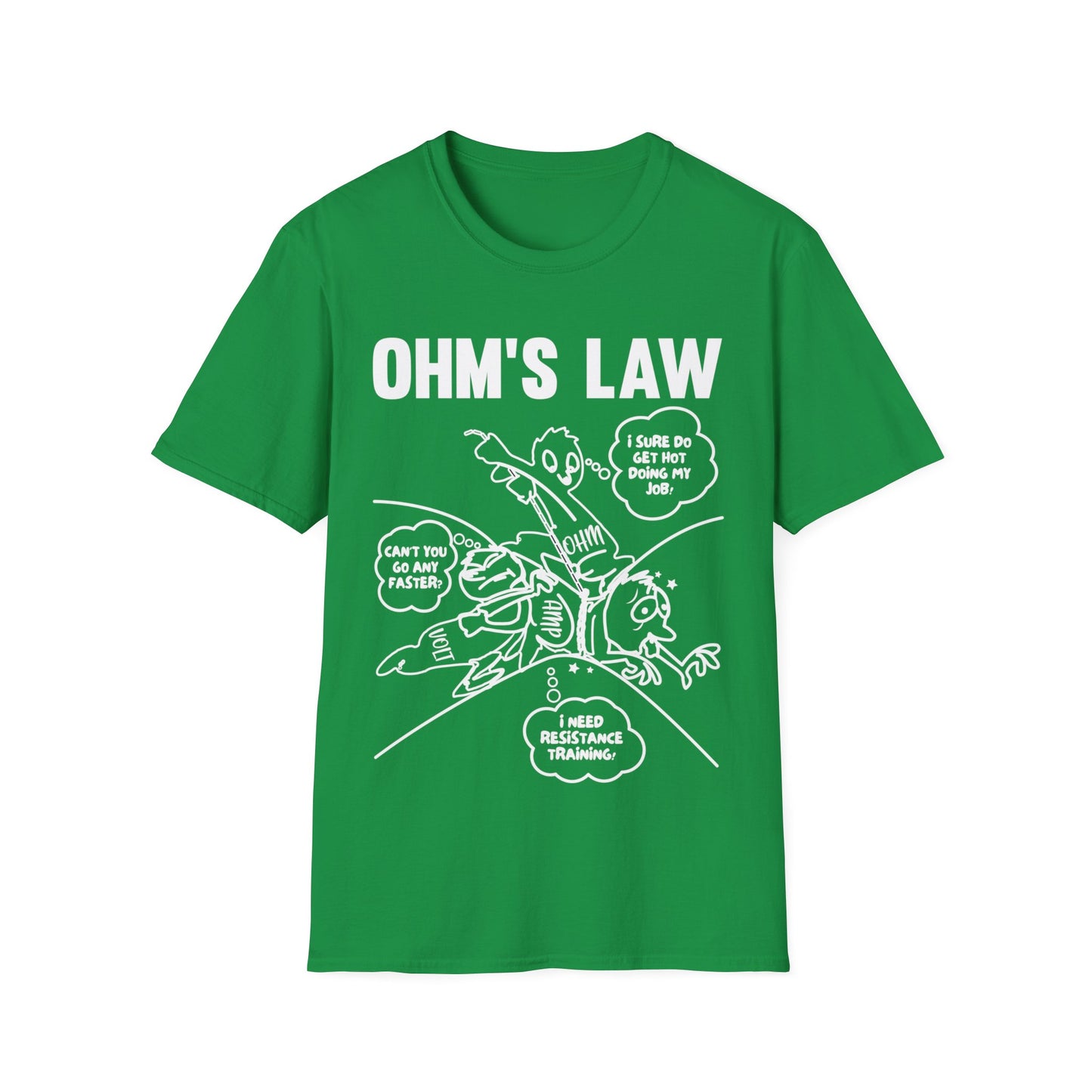 Ohms Law Funny Electrical Electronics Engineer Shirt Funny T-Shirt