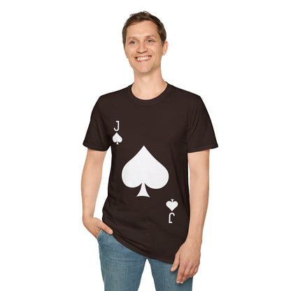 Jack of Spades Deck of Cards Halloween Costume  T-Shirt For Men