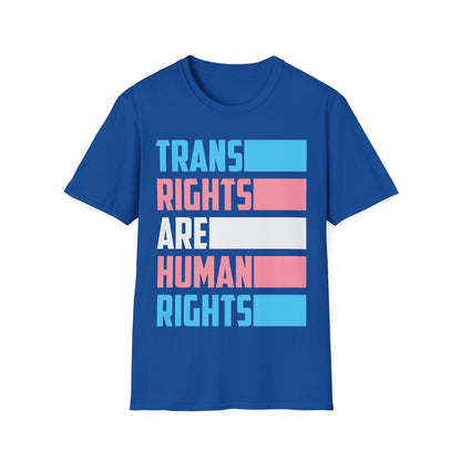 Trans Rights Are Human Rights Transgender Flag T-Shirt Gift For Men Women