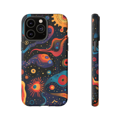 Space Oddity Pattern iPhone 13 14 15  16 Pro Max Plus Case Wireless Charging Compatible Tough Cases Protection, Magnetic Phone Case for iPhone Classic Series