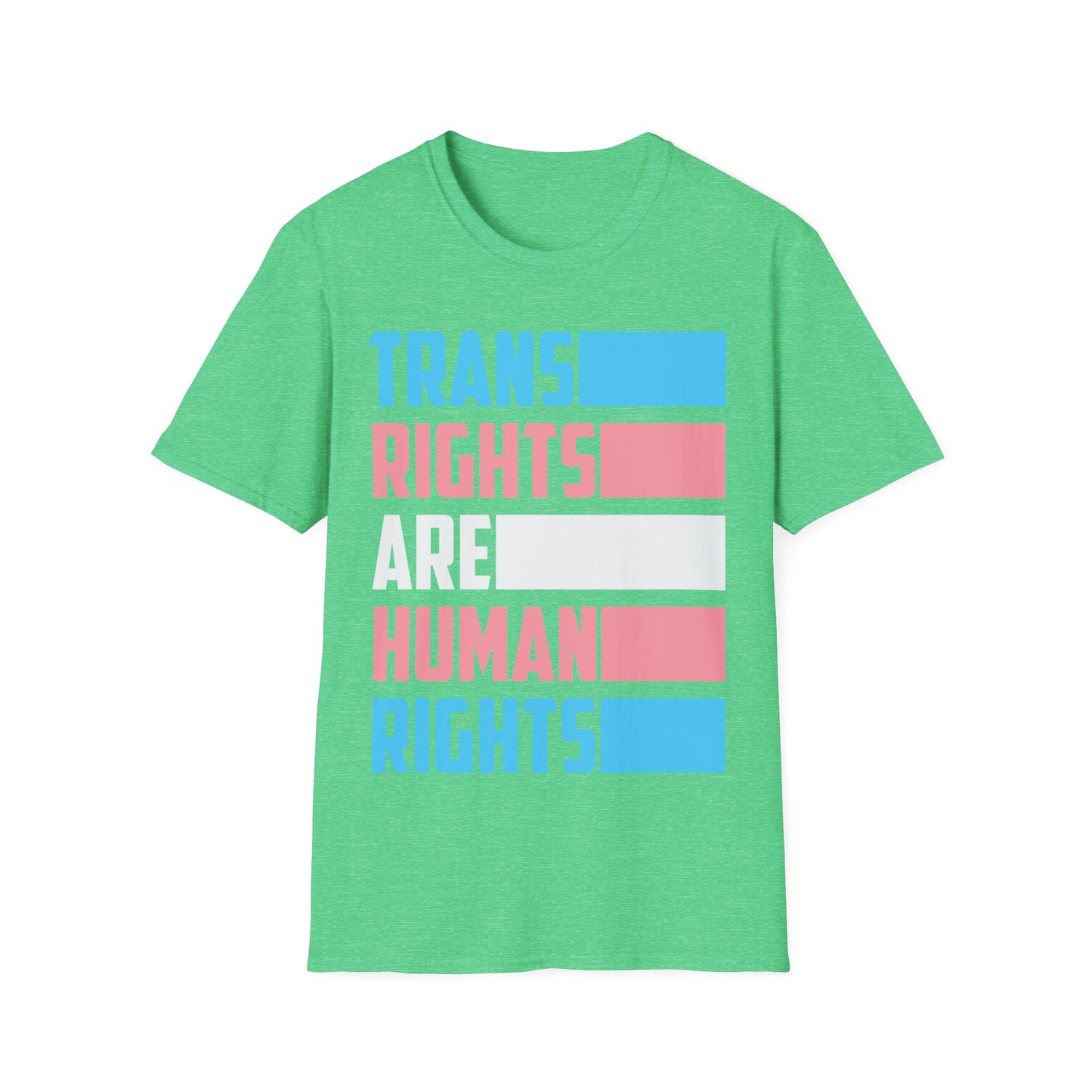 Trans Rights Are Human Rights Transgender Flag T-Shirt Gift For Men Women