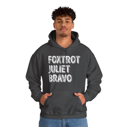 Retro Vintage Foxtrot Juliet Bravo Hoodie For Men Women